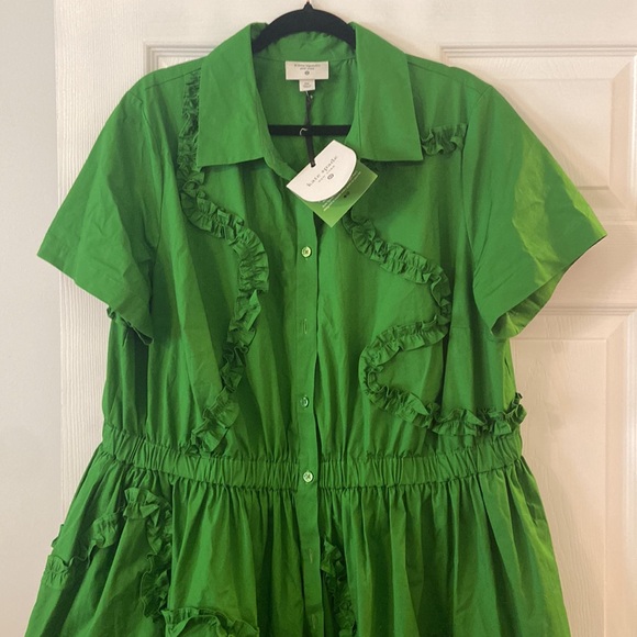 Kate Spade Vibrant Green Maxi Dress size XXL brand new with tag length 50” - Picture 2 of 12